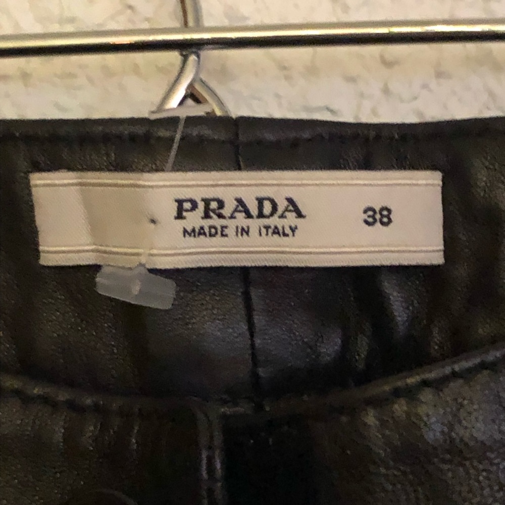 Prada casual Leather Slacks